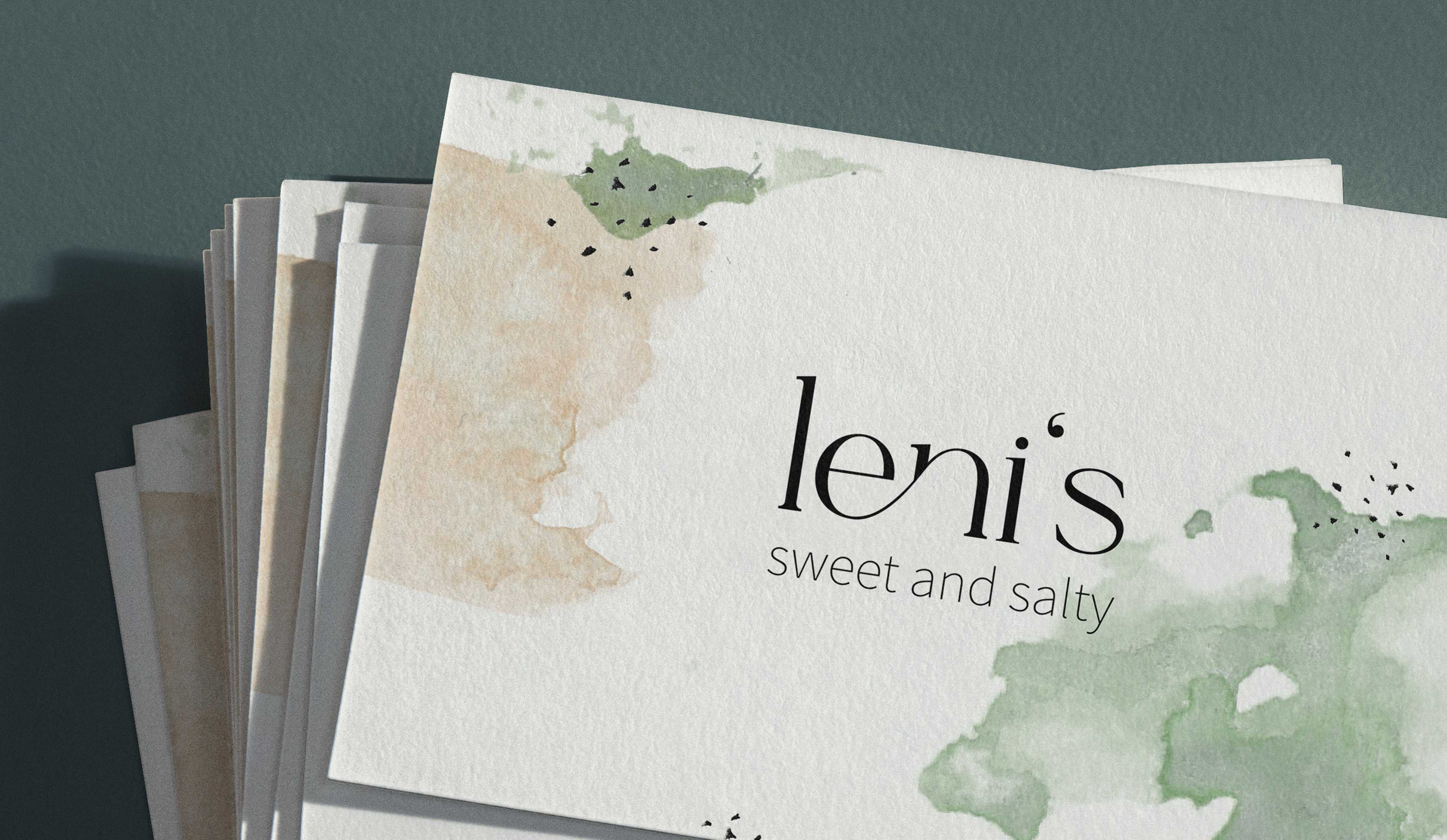 Leni's Sweet & Salty: Business card